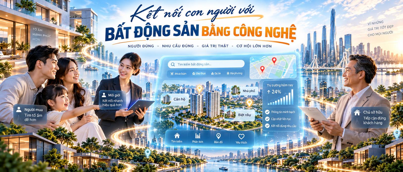 Kết nối con người với bất động sản bằng công nghệ